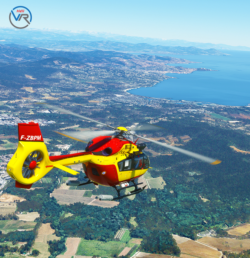 Simulateur hélicoptere immersion